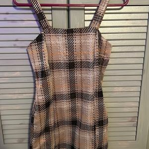 Iris size small dress. Flannel plaid like print.